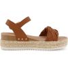 imageCUSHIONAIRE Womens Mae woven espadrille wedge sandalTan