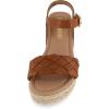 imageCUSHIONAIRE Womens Mae woven espadrille wedge sandalTan