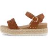 imageCUSHIONAIRE Womens Mae woven espadrille wedge sandalTan