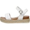 imageCUSHIONAIRE Womens Mae woven espadrille wedge sandalWhite