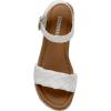 imageCUSHIONAIRE Womens Mae woven espadrille wedge sandalWhite