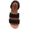 imageCUSHIONAIRE Womens Naomi Cork Wedge Sandal Wide Widths AvailableBlack