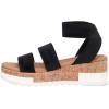 imageCUSHIONAIRE Womens Naomi Cork Wedge Sandal Wide Widths AvailableBlack