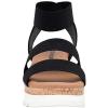 imageCUSHIONAIRE Womens Naomi Cork Wedge Sandal Wide Widths AvailableBlack