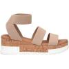 imageCUSHIONAIRE Womens Naomi Cork Wedge Sandal Wide Widths AvailableNude