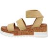 imageCUSHIONAIRE Womens Naomi Cork Wedge Sandal Wide Widths AvailableRaffia