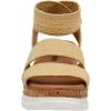 imageCUSHIONAIRE Womens Naomi Cork Wedge Sandal Wide Widths AvailableRaffia