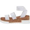 imageCUSHIONAIRE Womens Naomi Cork Wedge Sandal Wide Widths AvailableWhite