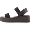 imageCUSHIONAIRE Womens Pilar stretch platform sandal with Memory FoamBlack