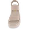 imageCUSHIONAIRE Womens Pilar stretch platform sandal with Memory FoamNude