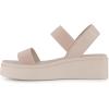 imageCUSHIONAIRE Womens Pilar stretch platform sandal with Memory FoamNude