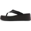 imageCUSHIONAIRE Womens Pippin thong platform sandal with Memory FoamBlack