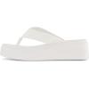 imageCUSHIONAIRE Womens Pippin thong platform sandal with Memory FoamWhite