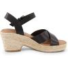 imageCUSHIONAIRE Womens Robbie espadrille Wedge Sandal Memory Foam and Wide Widths AvailableBlack