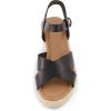 imageCUSHIONAIRE Womens Robbie espadrille Wedge Sandal Memory Foam and Wide Widths AvailableBlack
