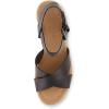 imageCUSHIONAIRE Womens Robbie espadrille Wedge Sandal Memory Foam and Wide Widths AvailableBlack