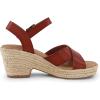 imageCUSHIONAIRE Womens Robbie espadrille Wedge Sandal Memory Foam and Wide Widths AvailableCognac
