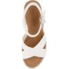 imageCUSHIONAIRE Womens Robbie espadrille Wedge Sandal Memory Foam and Wide Widths AvailableWhite