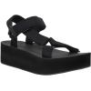 imageCUSHIONAIRE Womens Sassy Yoga Mat Platform Sandal with ComfortBlack