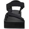 imageCUSHIONAIRE Womens Sassy Yoga Mat Platform Sandal with ComfortBlack