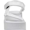 imageCUSHIONAIRE Womens Sassy Yoga Mat Platform Sandal with ComfortWhite