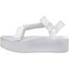 imageCUSHIONAIRE Womens Sassy Yoga Mat Platform Sandal with ComfortWhite