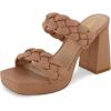imageCUSHIONAIRE Womens Aurora braided platform sandal Memory Foam and Wide Widths AvailableLatte