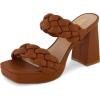imageCUSHIONAIRE Womens Aurora braided platform sandal Memory Foam and Wide Widths AvailableTan