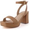 imageCUSHIONAIRE Womens Cherry platform dress sandal Memory Foam and Wide Widths AvailableTan