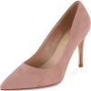 imageCUSHIONAIRE Womens Lola Dress Pump with Comfort Wide Widths AvailableBlush Suede