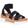 imageCUSHIONAIRE Womens Naomi Cork Wedge Sandal Wide Widths AvailableBlack