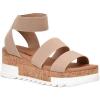 imageCUSHIONAIRE Womens Naomi Cork Wedge Sandal Wide Widths AvailableNude