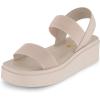 imageCUSHIONAIRE Womens Pilar stretch platform sandal with Memory FoamNude