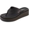 imageCUSHIONAIRE Womens Pippin thong platform sandal with Memory FoamBlack