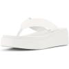 imageCUSHIONAIRE Womens Pippin thong platform sandal with Memory FoamWhite