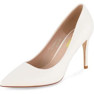 imageCUSHIONAIRE Womens Lola Dress Pump with Comfort Wide Widths AvailableWhite