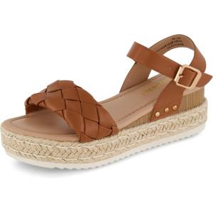 imageCUSHIONAIRE Womens Mae woven espadrille wedge sandalTan