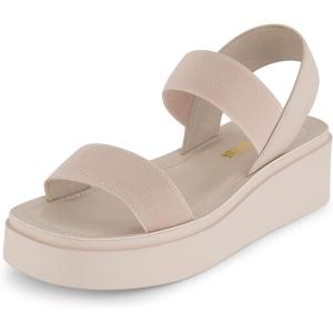 imageCUSHIONAIRE Womens Pilar stretch platform sandal with Memory FoamNude