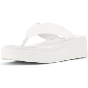 imageCUSHIONAIRE Womens Pippin thong platform sandal with Memory FoamWhite