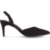 imageCUSHIONAIRE Womens Petula Sling Back Dress Pump Memory Foam Wide Widths AvailableBlack Suede