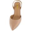 imageCUSHIONAIRE Womens Petula Sling Back Dress Pump Memory Foam Wide Widths AvailableNude