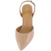 imageCUSHIONAIRE Womens Petula Sling Back Dress Pump Memory Foam Wide Widths AvailableNude Patent