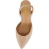 imageCUSHIONAIRE Womens Petula Sling Back Dress Pump Memory Foam Wide Widths AvailableNude Patent