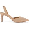imageCUSHIONAIRE Womens Petula Sling Back Dress Pump Memory Foam Wide Widths AvailableNude Patent