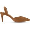imageCUSHIONAIRE Womens Petula Sling Back Dress Pump Memory Foam Wide Widths AvailableTan Suede