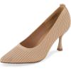 imageCUSHIONAIRE Womens Encore Knit Dress Pump with Memory Foam Padding Wide Widths AvailableNude