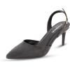 imageCUSHIONAIRE Womens Petula Sling Back Dress Pump Memory Foam Wide Widths AvailableBlack Patent