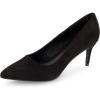 imageCUSHIONAIRE Womens Preston Dress Pump Memory Foam Wide Widths AvailableBlack Suede