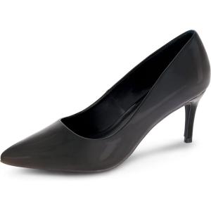 imageCUSHIONAIRE Womens Preston Dress Pump Memory Foam Wide Widths AvailableBlack Patent