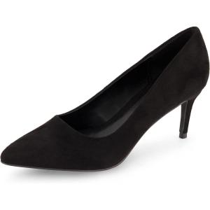 imageCUSHIONAIRE Womens Preston Dress Pump Memory Foam Wide Widths AvailableBlack Suede